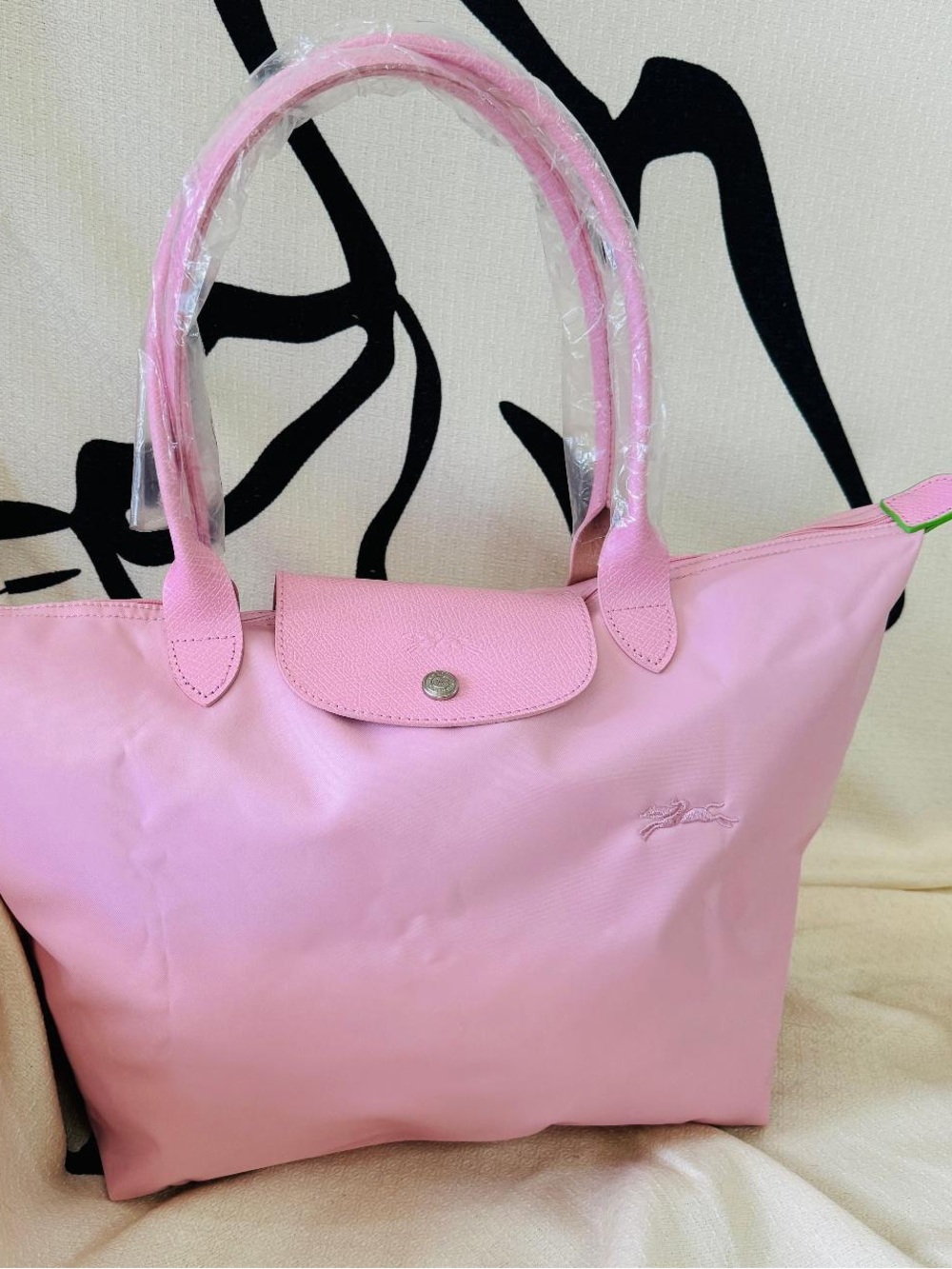 Longchamp pink handbag nylon L